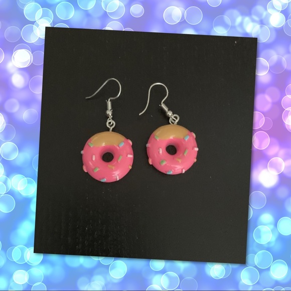Jewelry - Pink Donut Earrings Jewelry - Pink Donut Earrings